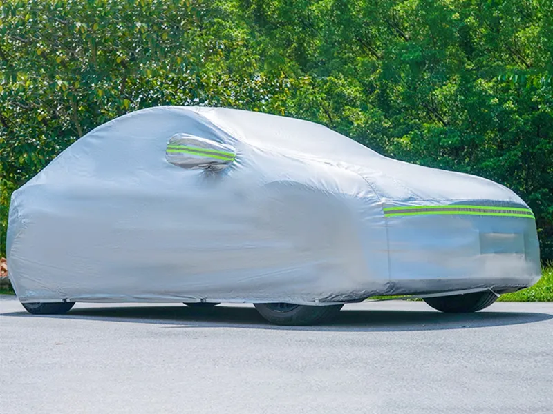 M1-002A Tesla MODEL Y Special Custom Silver Thick Multi-Function Protective Full Cover Car Cover