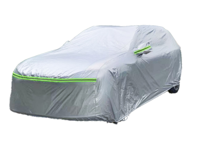 thumbnail interactive-video image 1 of BDK Rain Tech Outdoor Car Cover – Anti-UV, Water Resistant, With Secure Lock – Size 228 1 of 4